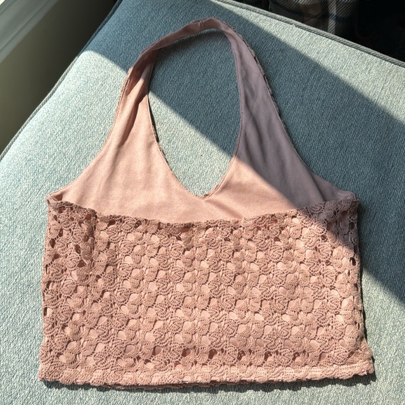NWOT Garage Halter Crop Top - Picture 2 of 4